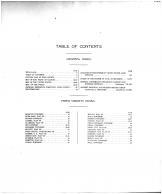 Table of Contents, Ford County 1916